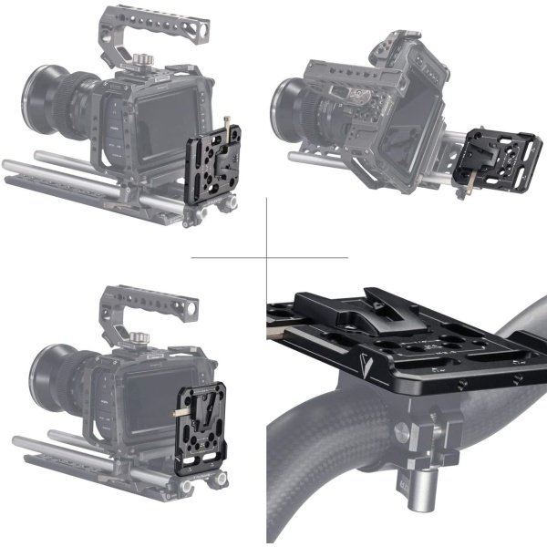 Alquiler Plate V-Mount con barras de 15 pulgadas